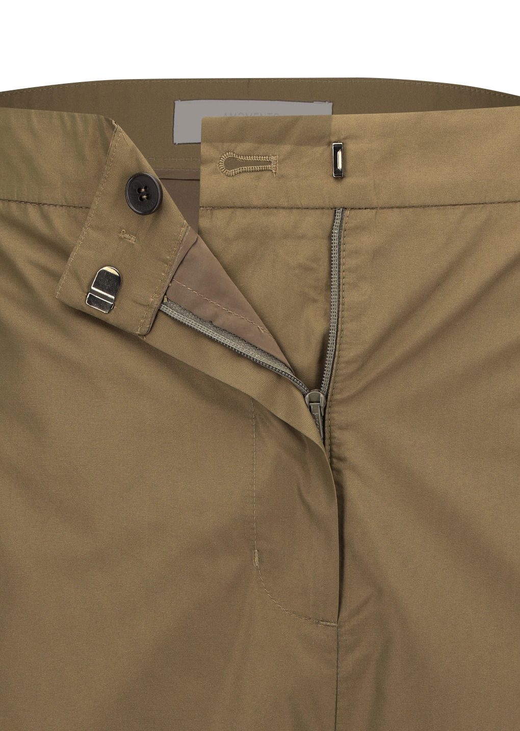 silk taffeta bermuda pants, khaki