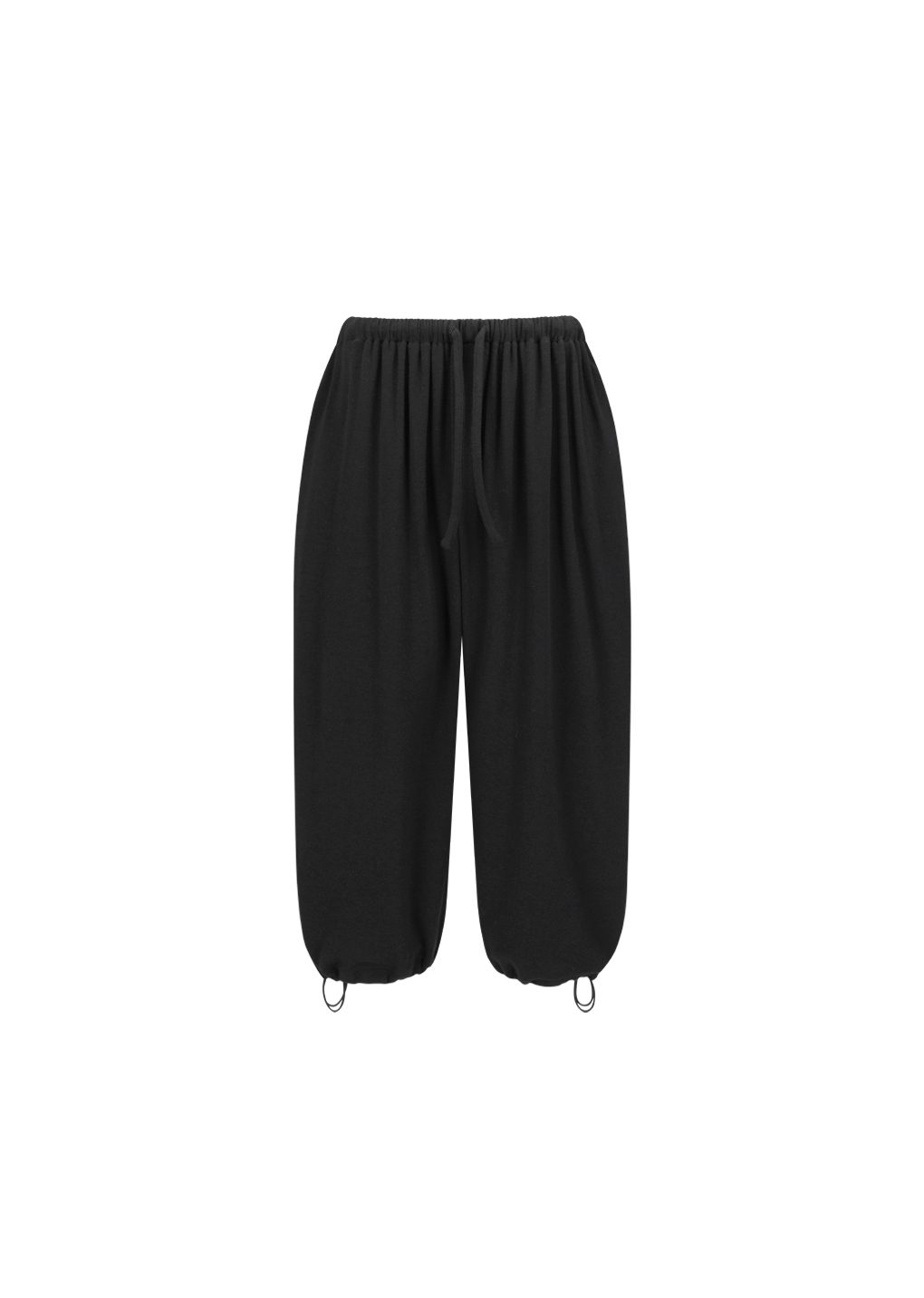 jersey banding pants, black