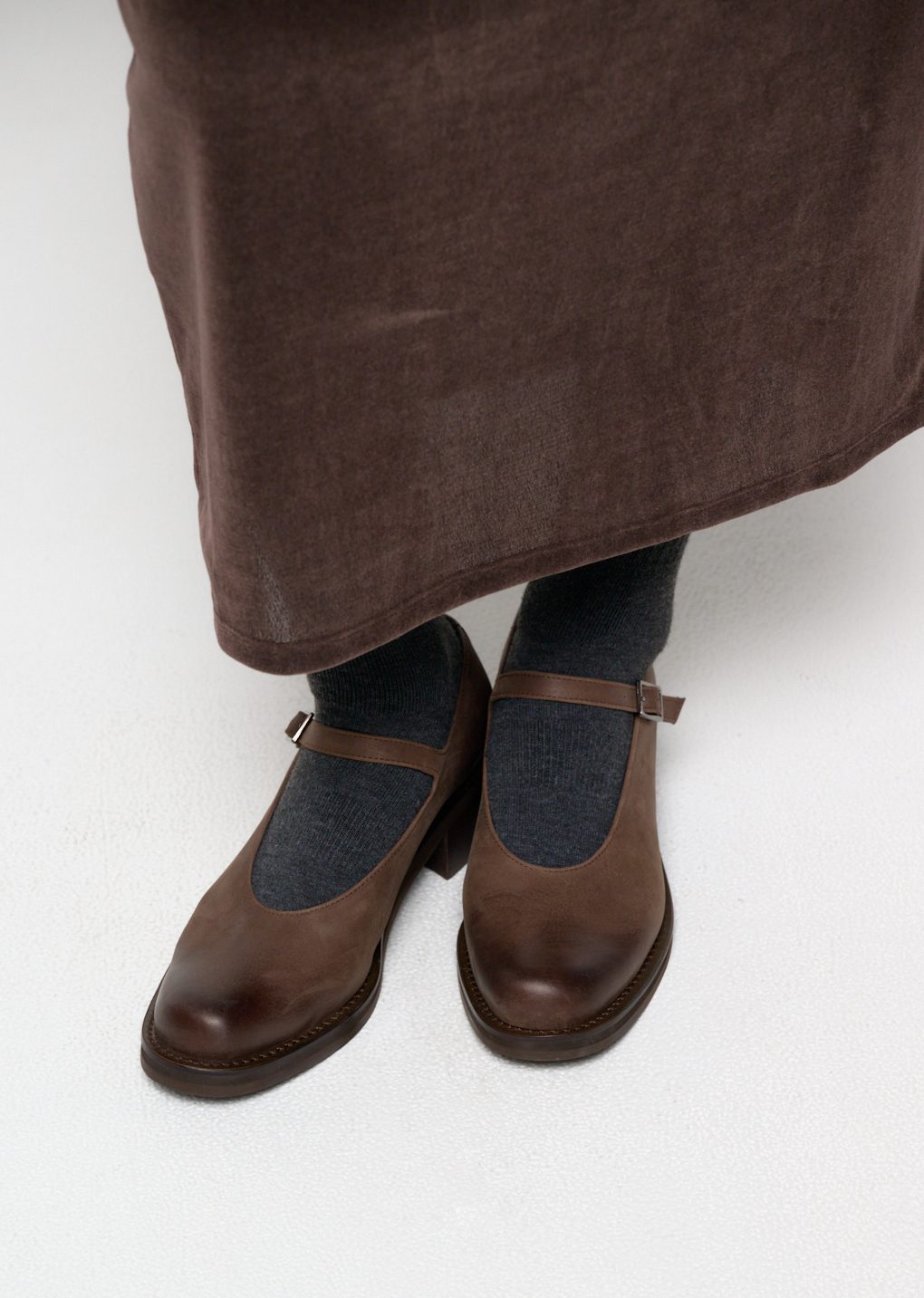 classic maryjane, dark brown
