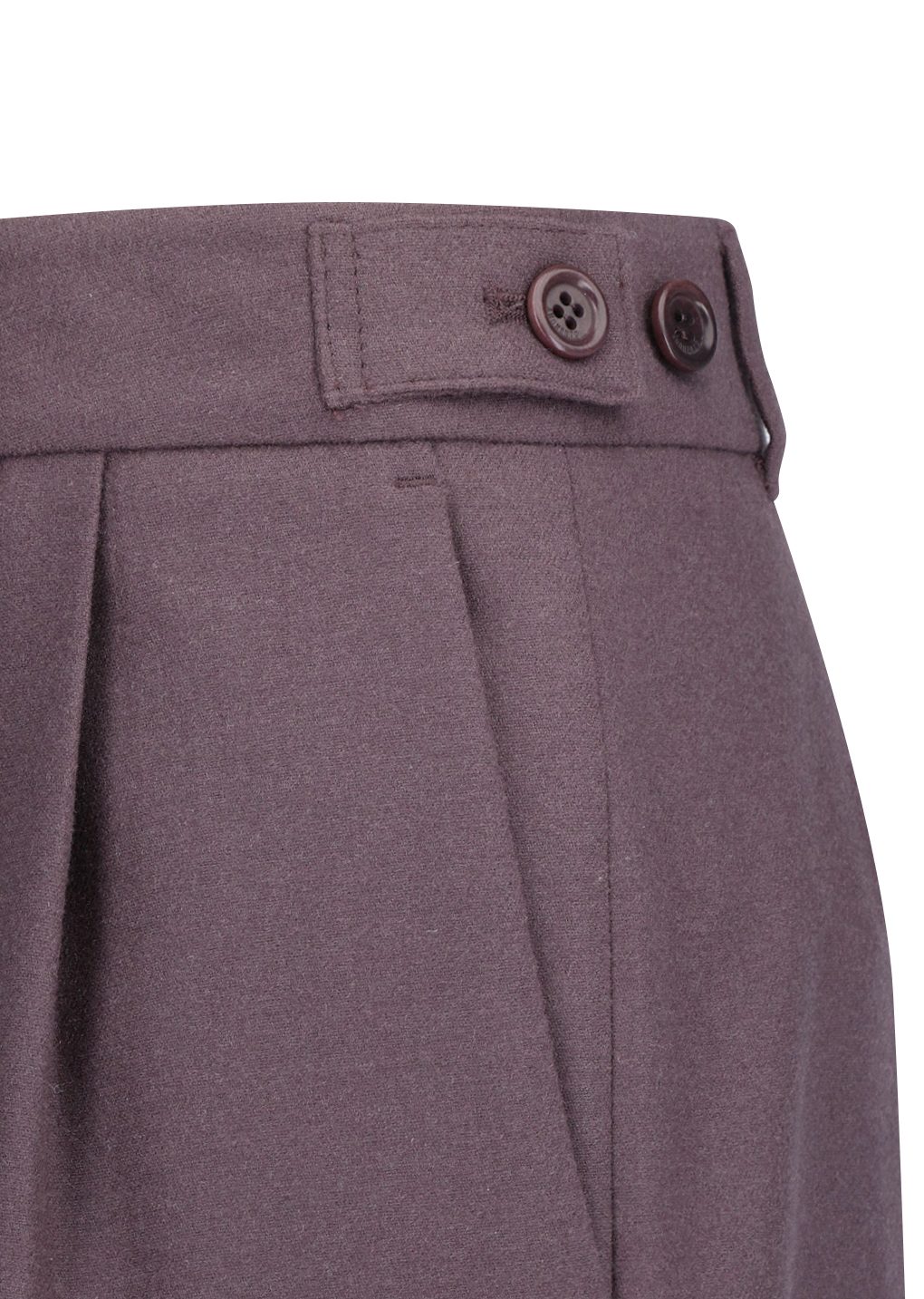 wool tapered pants, burgundy