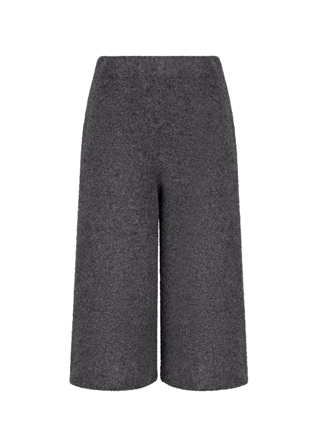 hairy culotte pants, charcoal