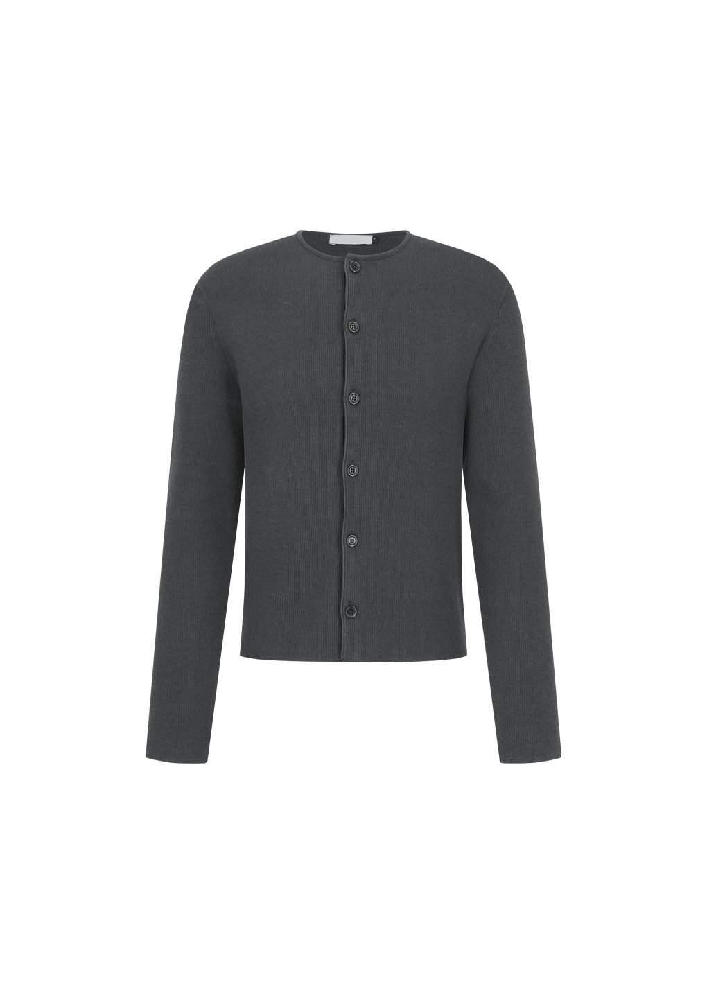 stripe button up cardigan, charcoal