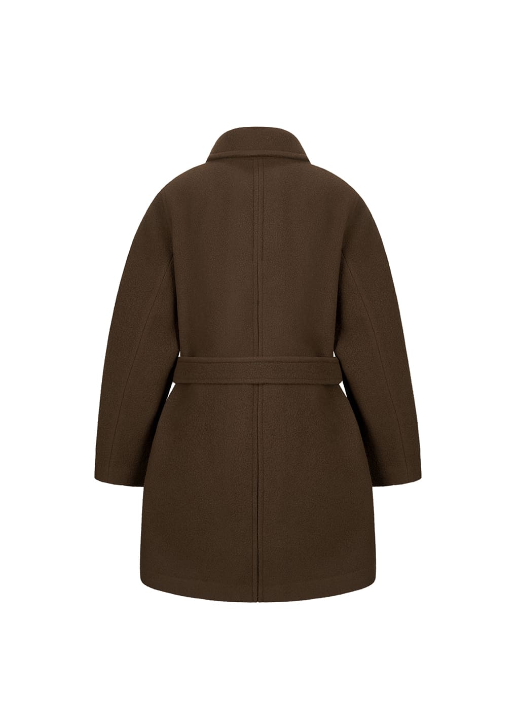 men's raglan coat, brown