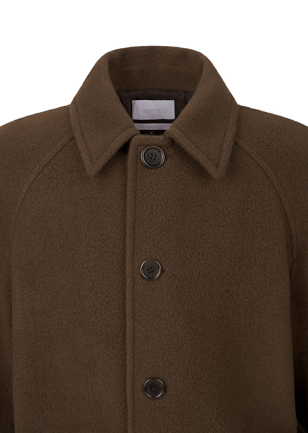 men's raglan coat, brown