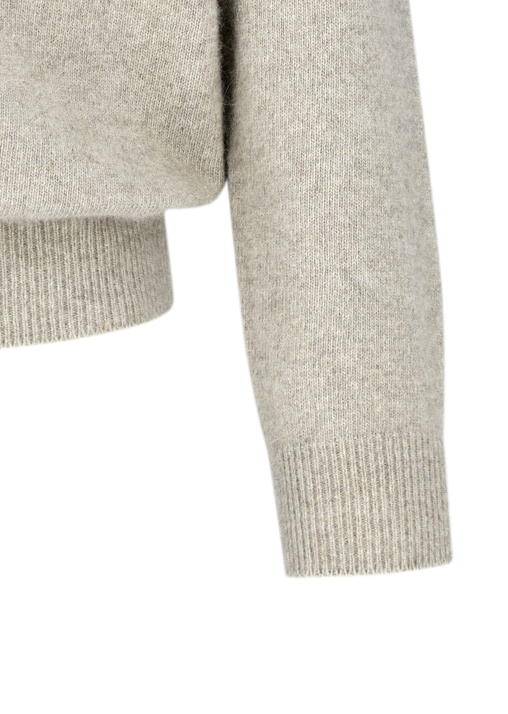 racoon v-neck knit, beige