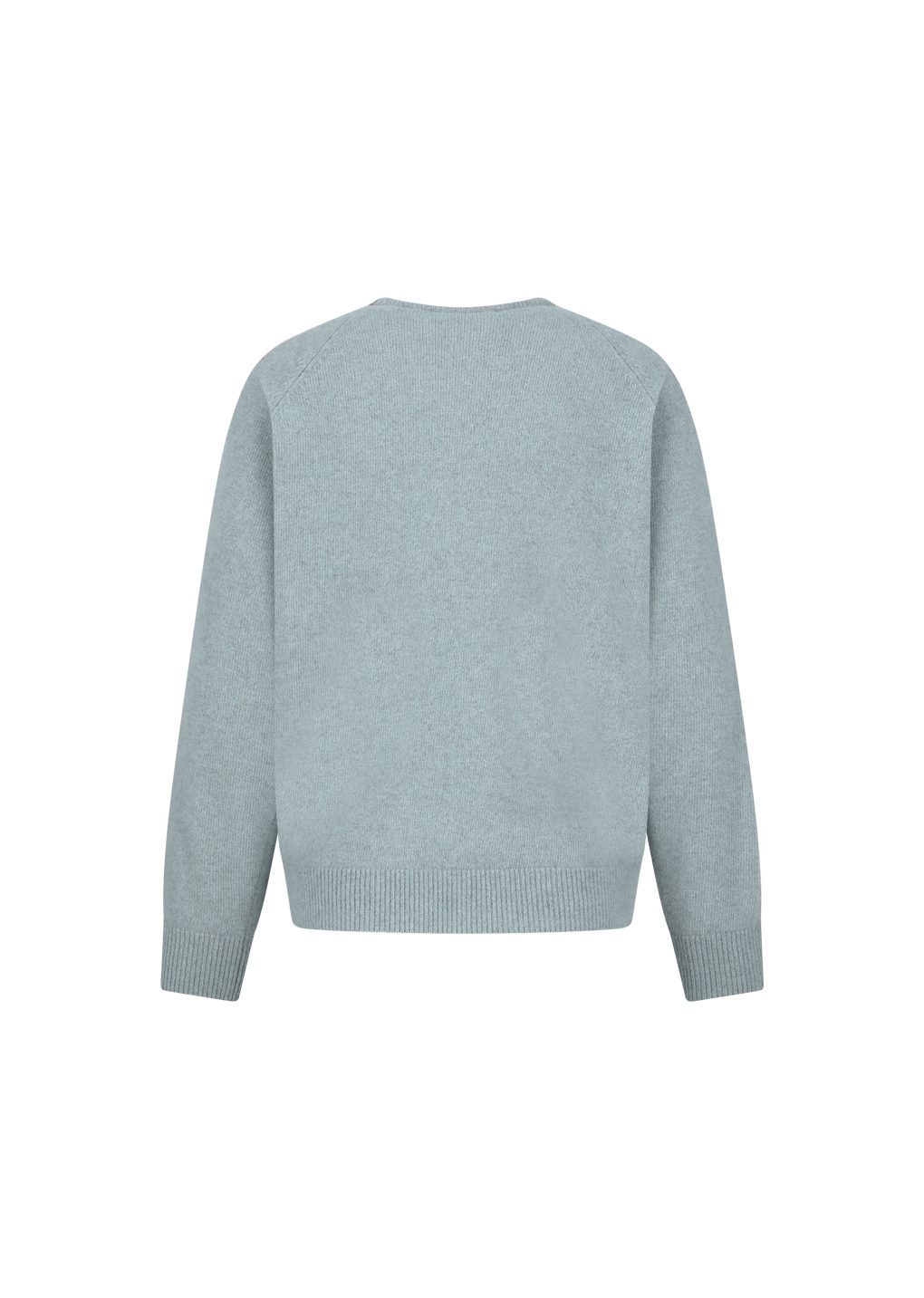 racoon v-neck knit, mint