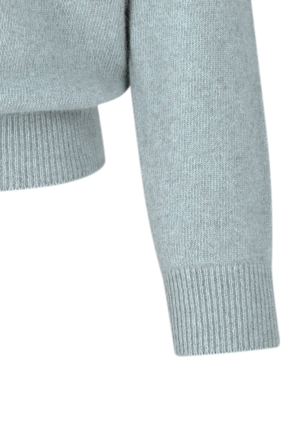 racoon v-neck knit, mint