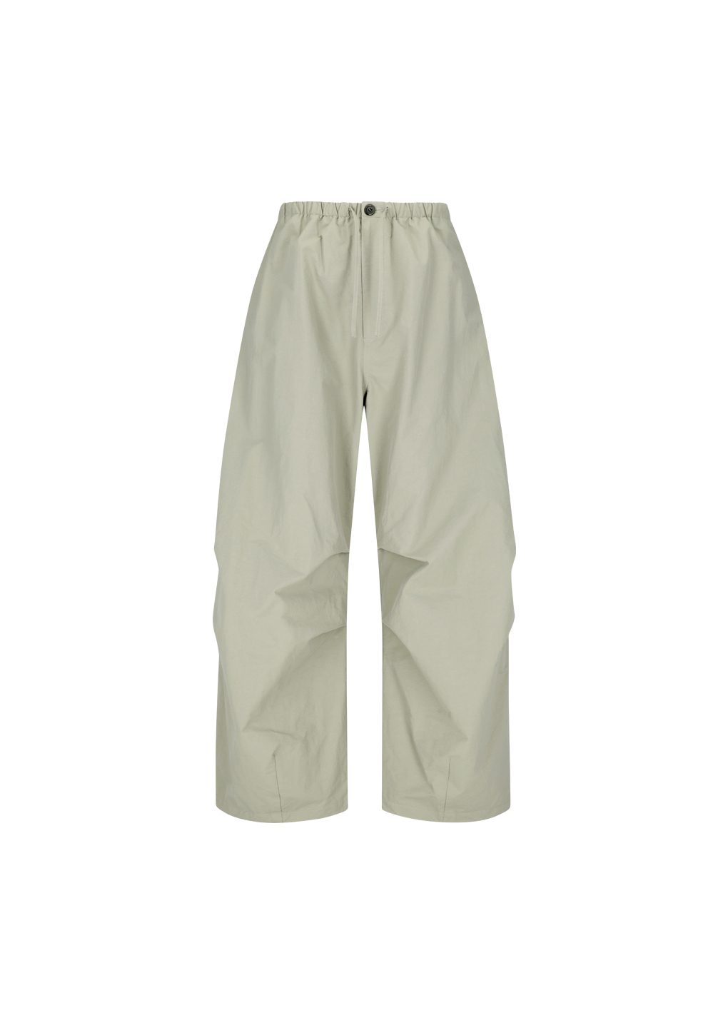 drawstring wide fatigue pants, khaki