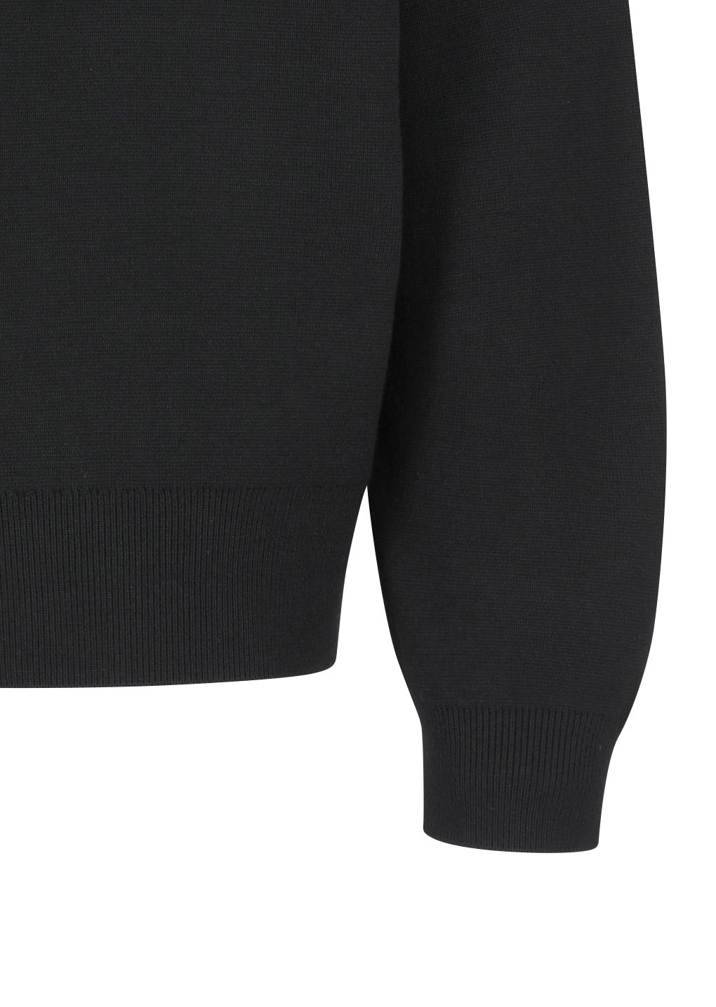 rounded sleeve cardigan, black