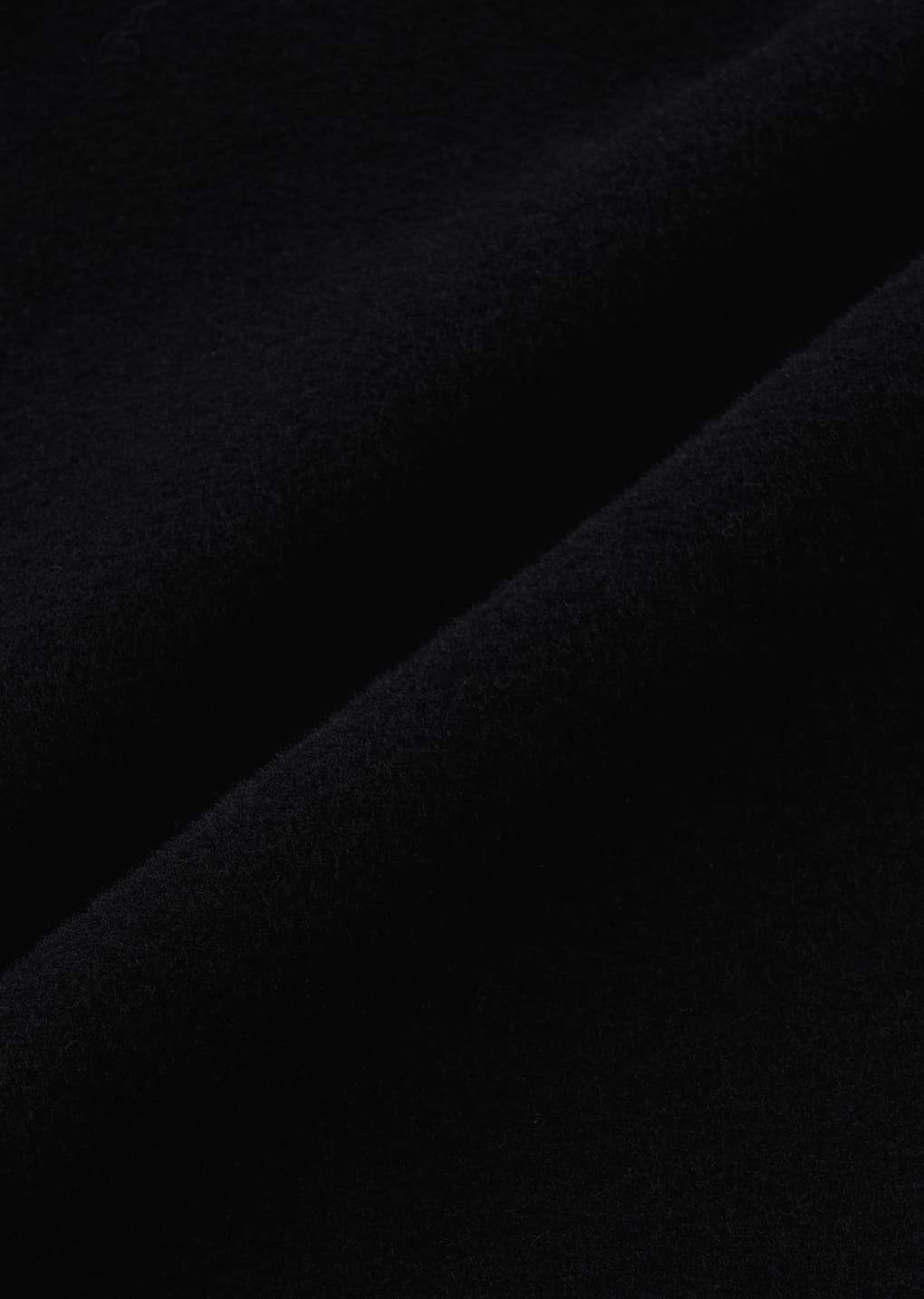 men's single breasted long coat, black