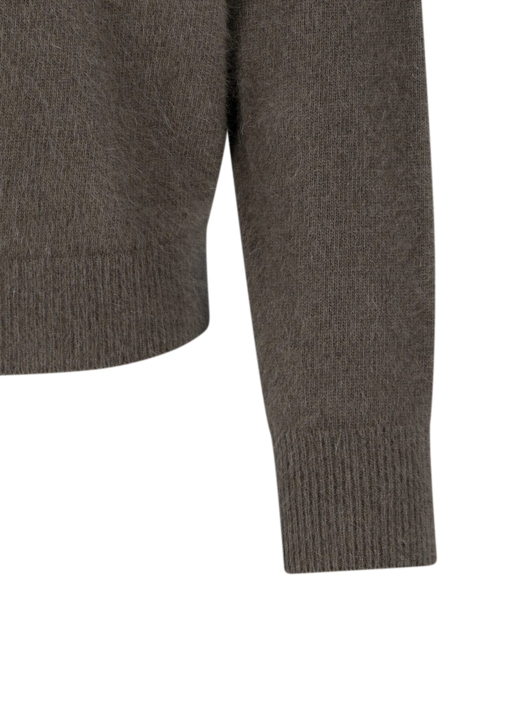 racoon hoodie knit, brown