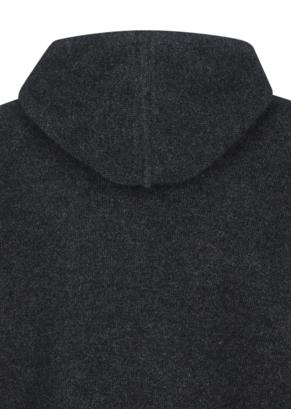 racoon hoodie knit, charcoal