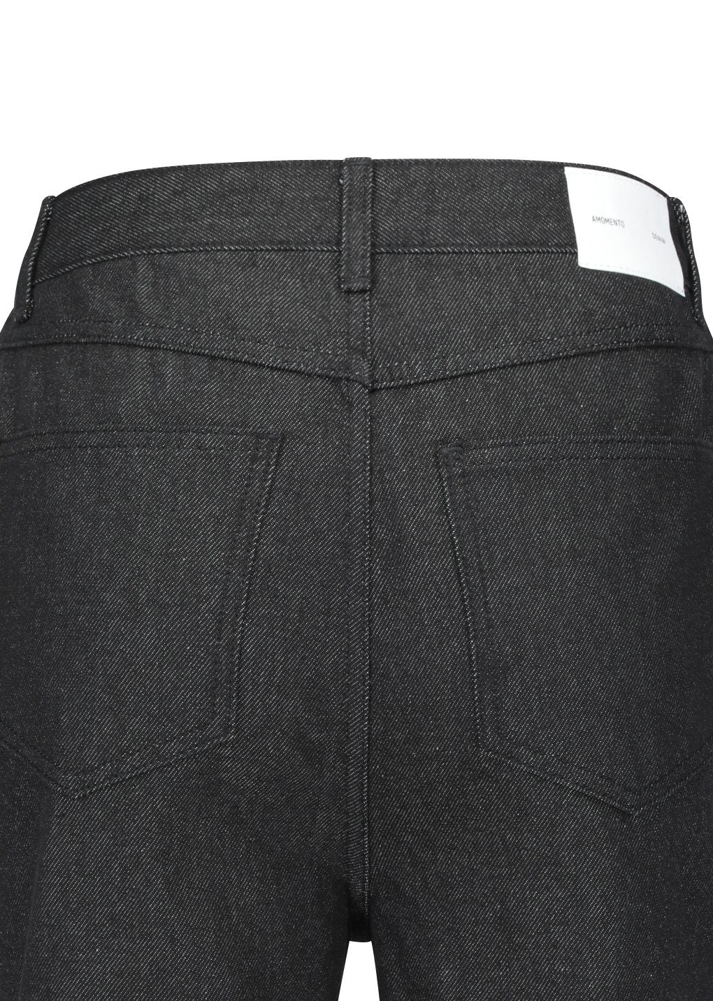 men's colored straight fit denim, black