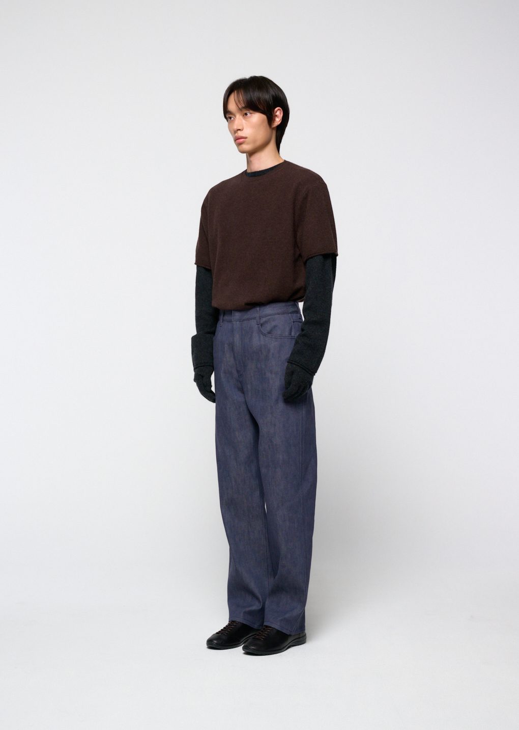 men's colored straight fit denim, blue