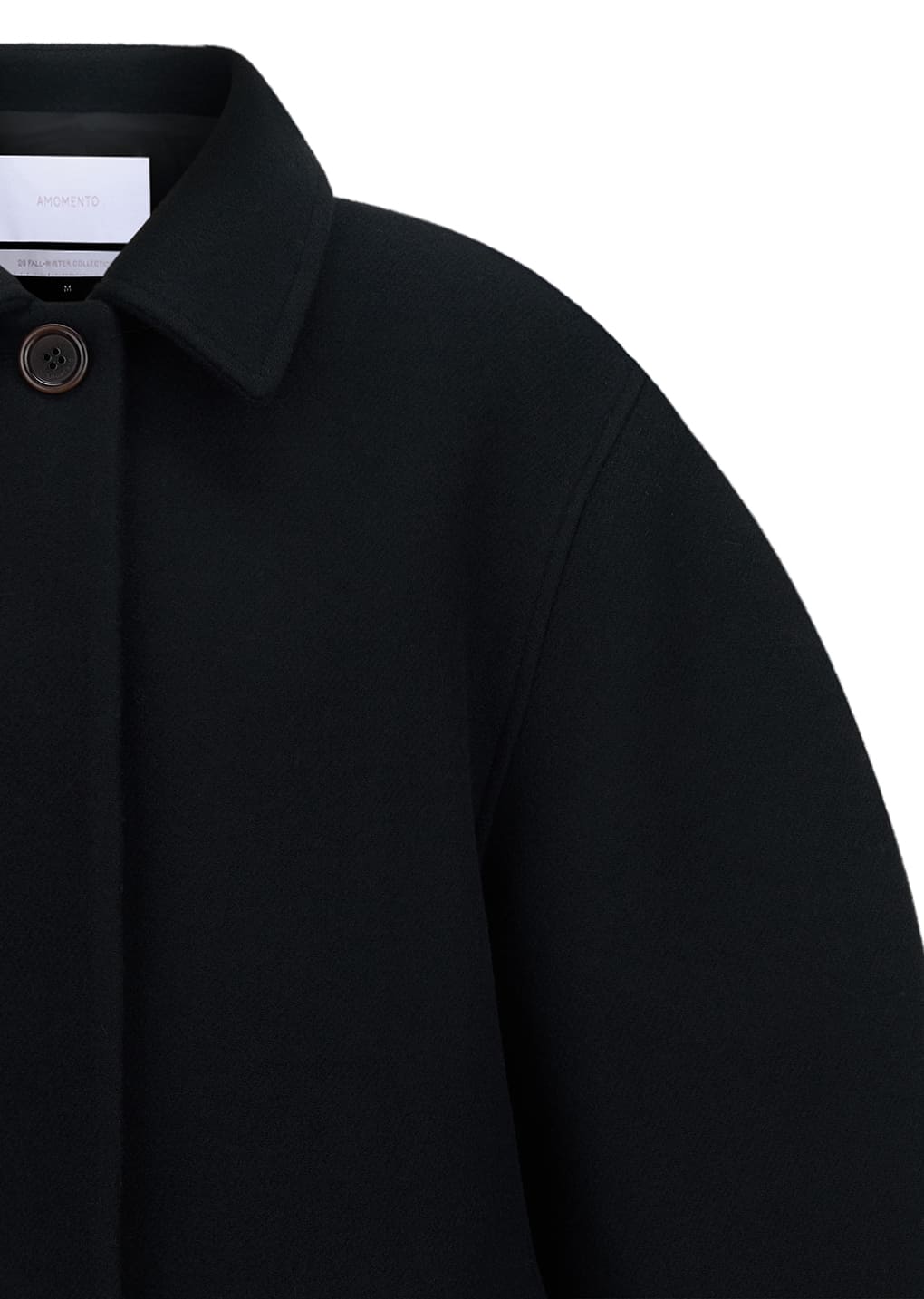 hourglass half coat, black
