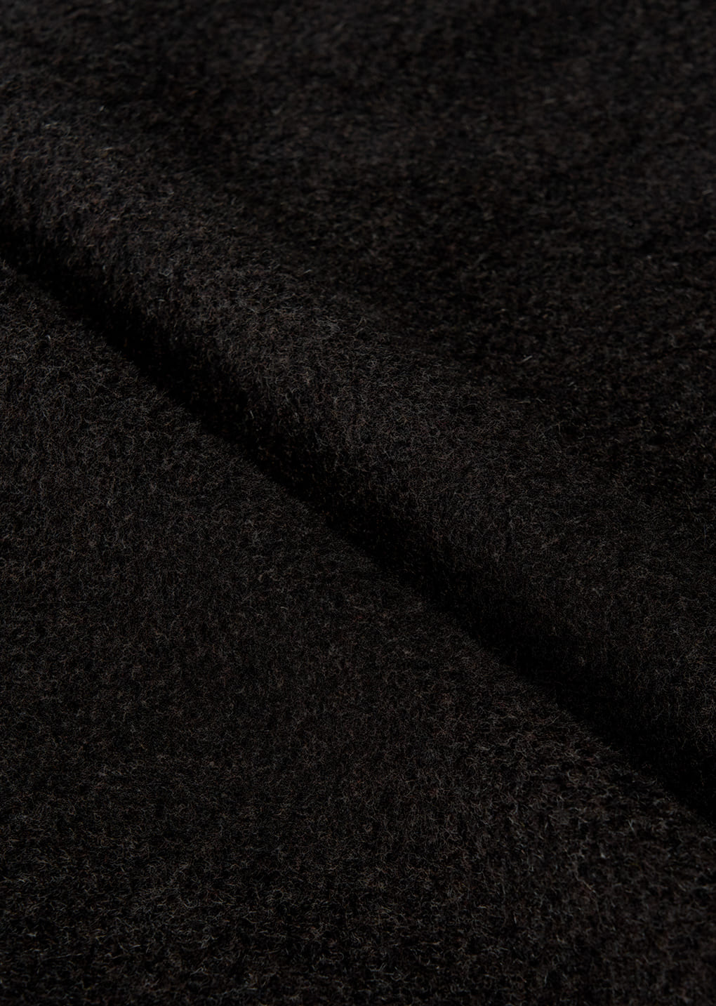 curved culotte pants, dark brown