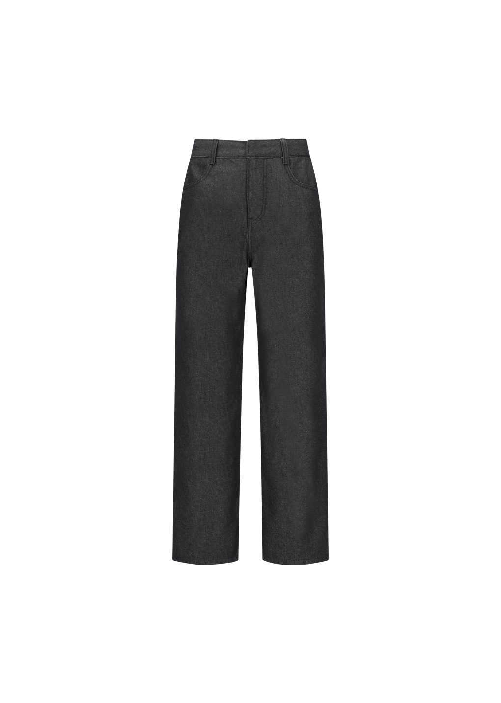 colored straight fit denim, black