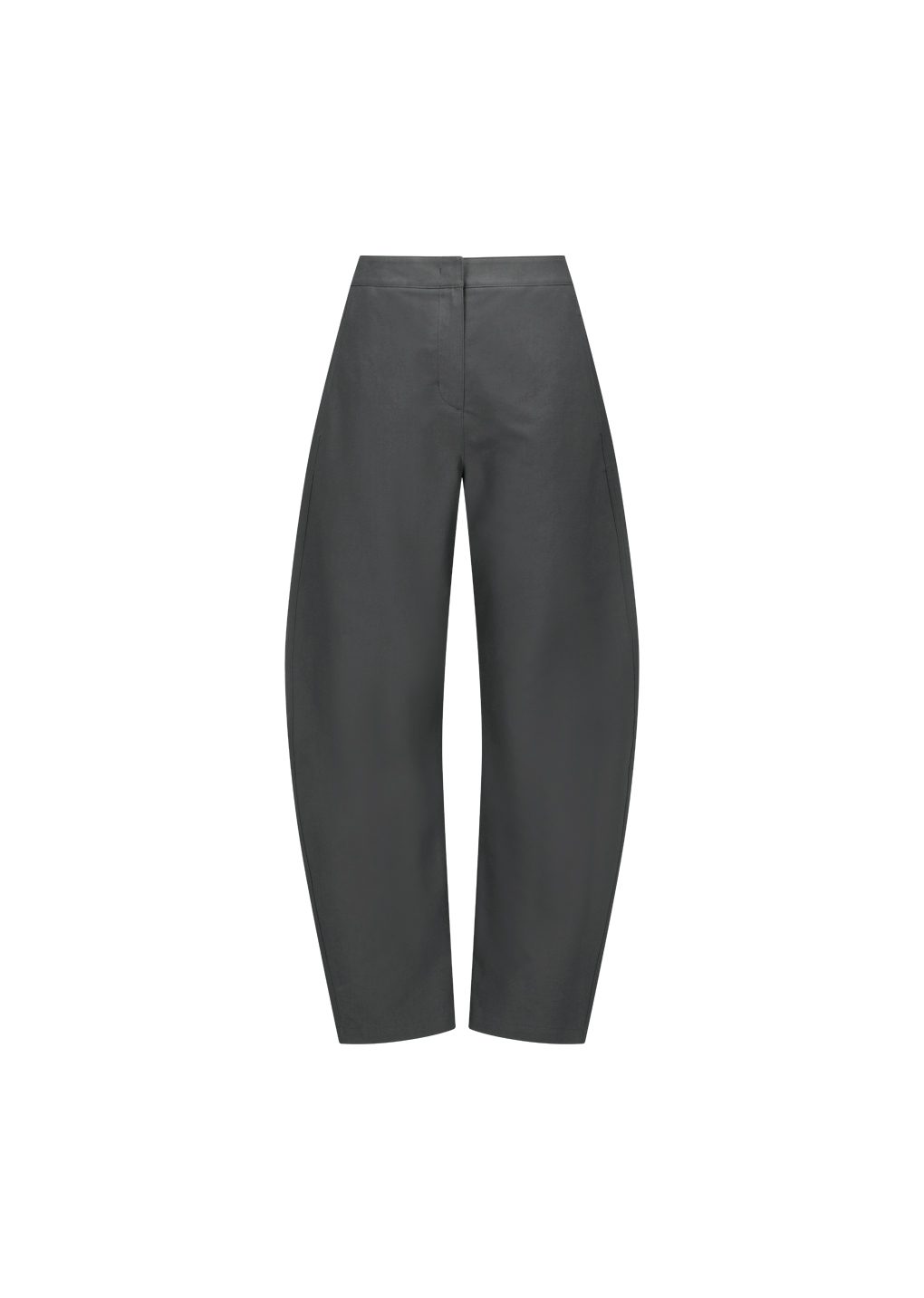curved long pants, charcoal
