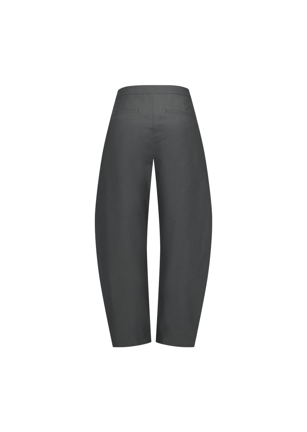 curved long pants, charcoal