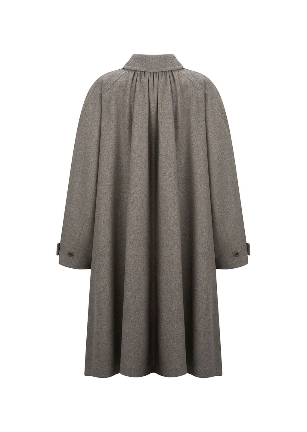 shirring coat, grey blue hover