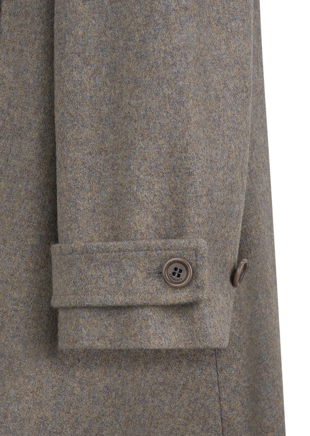 shirring coat, grey blue