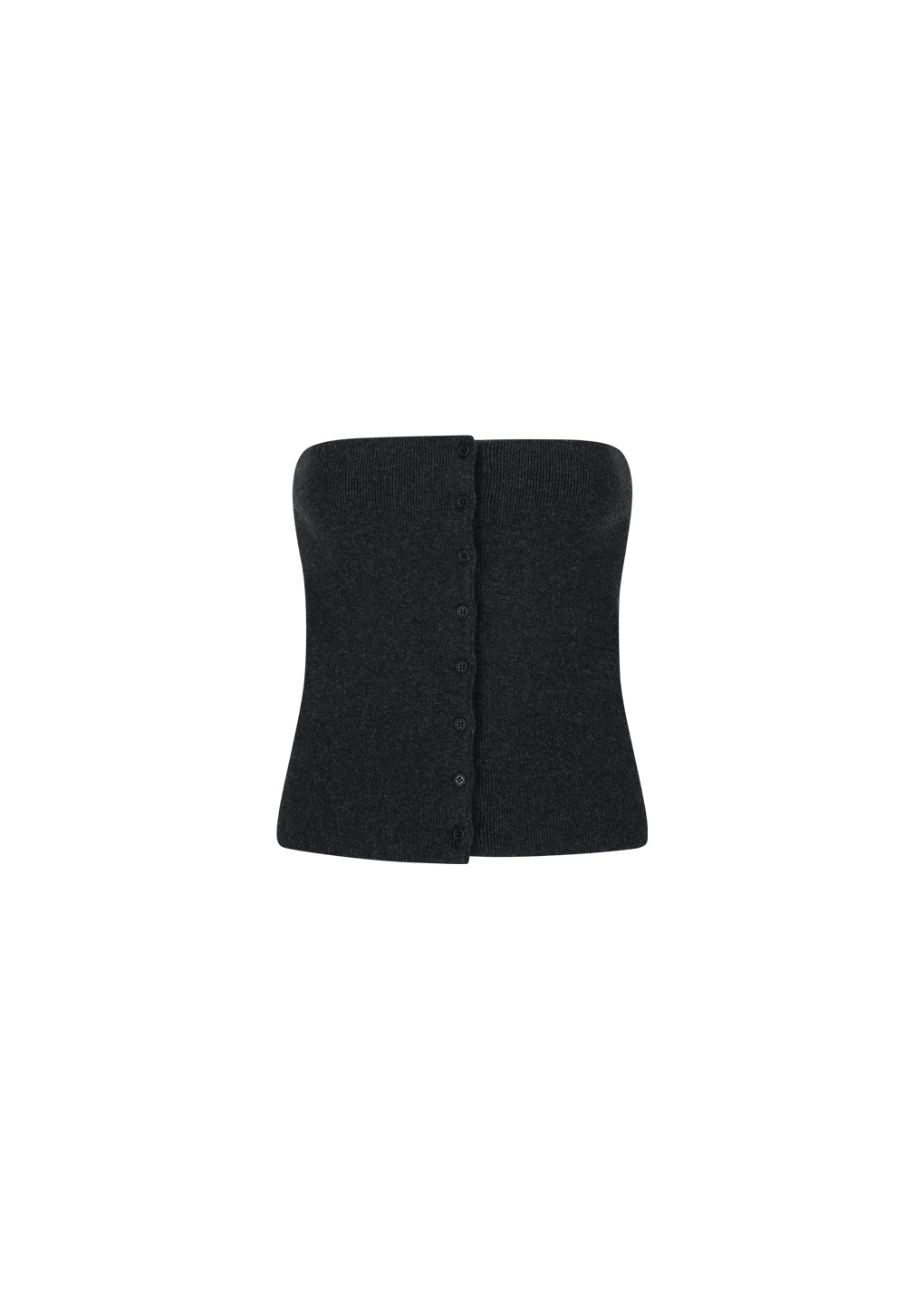cape top & bandeau set, charcoal