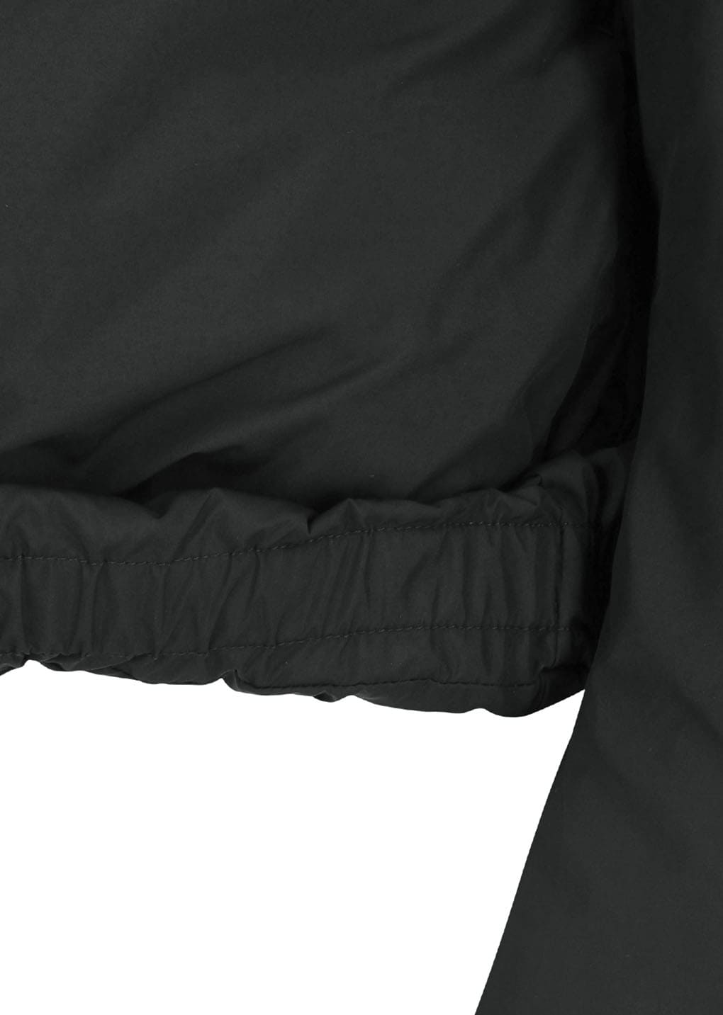 cropped down puffer, black