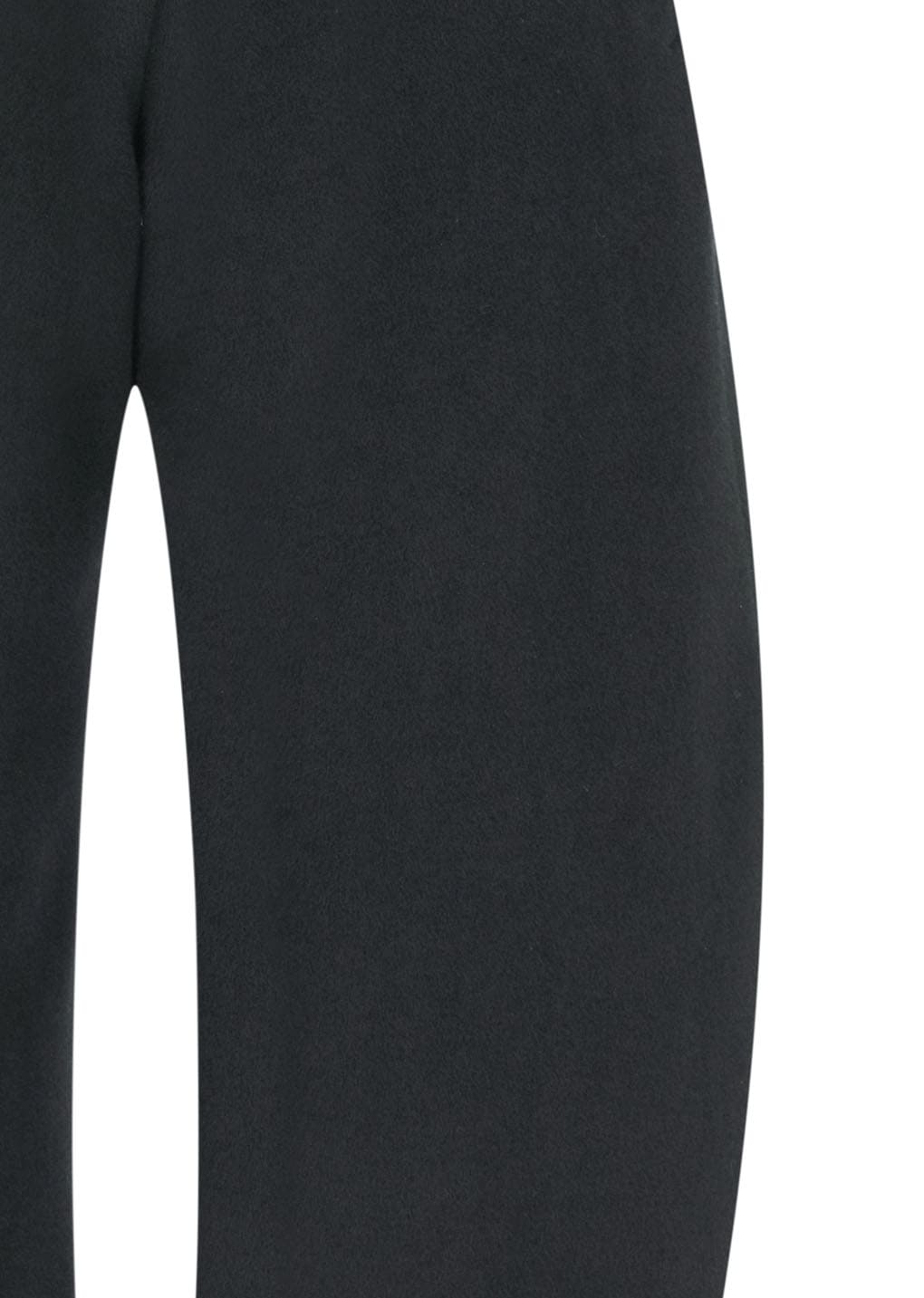 curved culotte pants, black