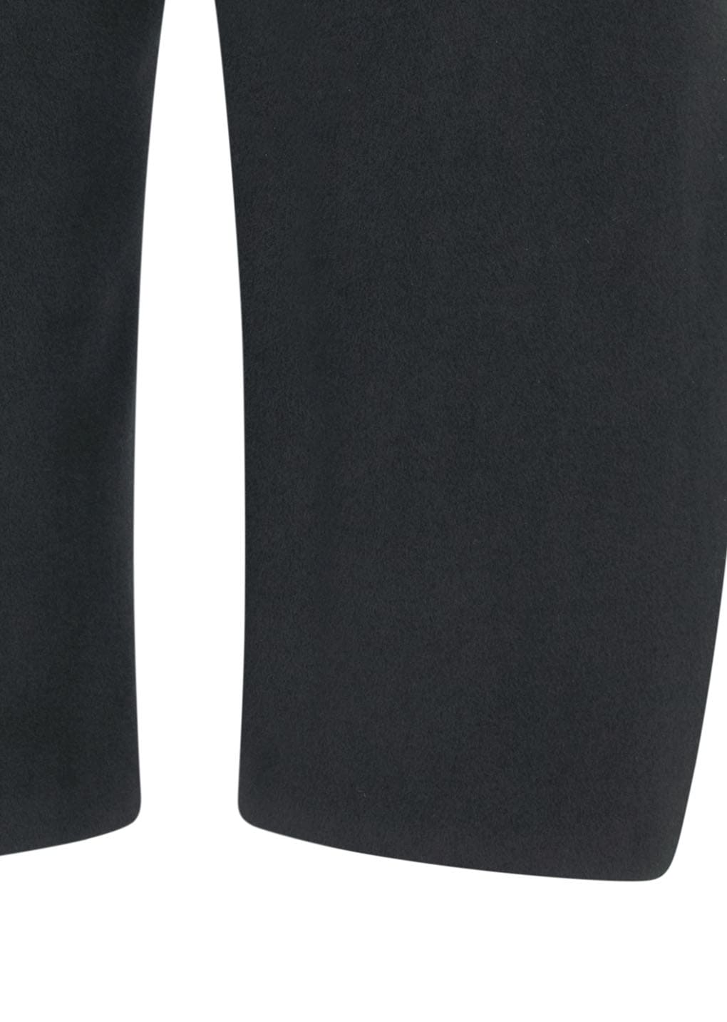 curved culotte pants, black