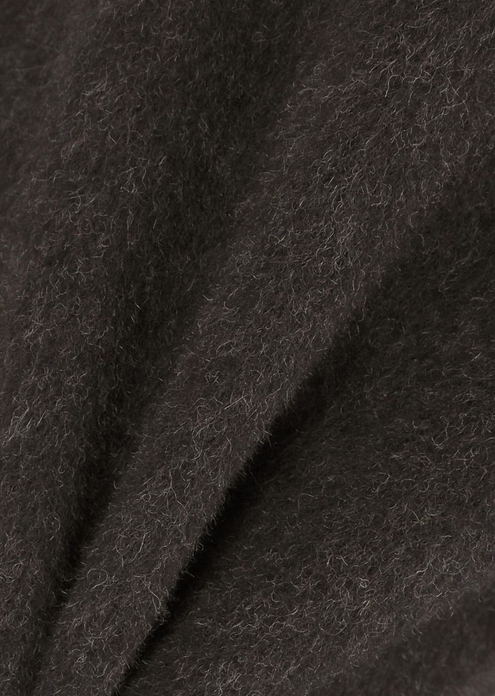 curved culotte pants, dark brown