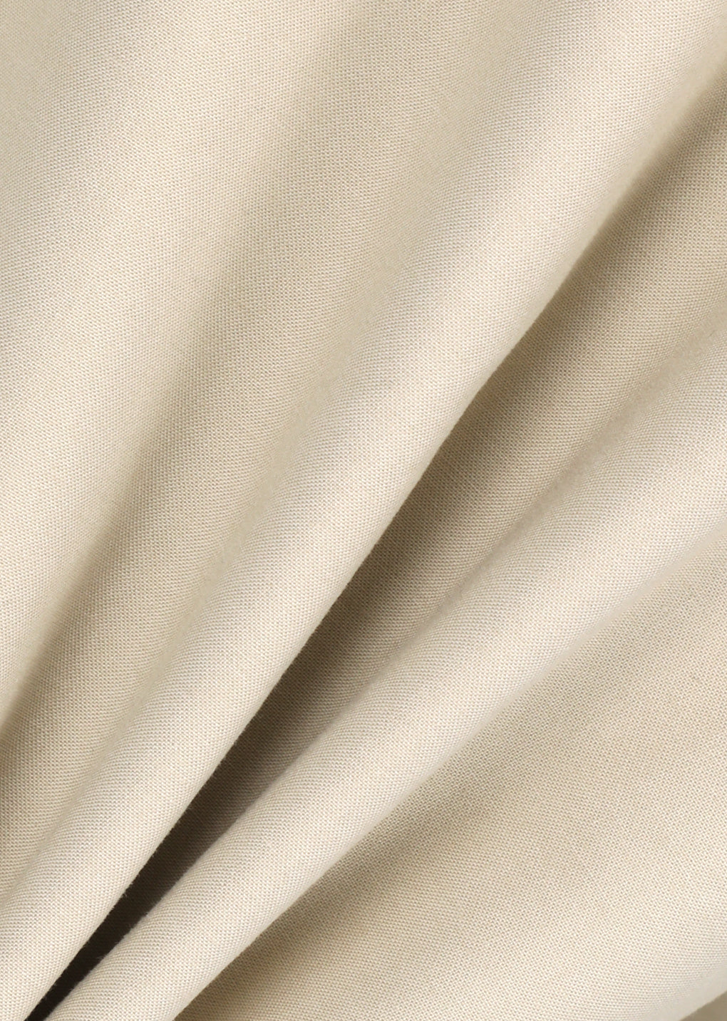curved long pants, beige