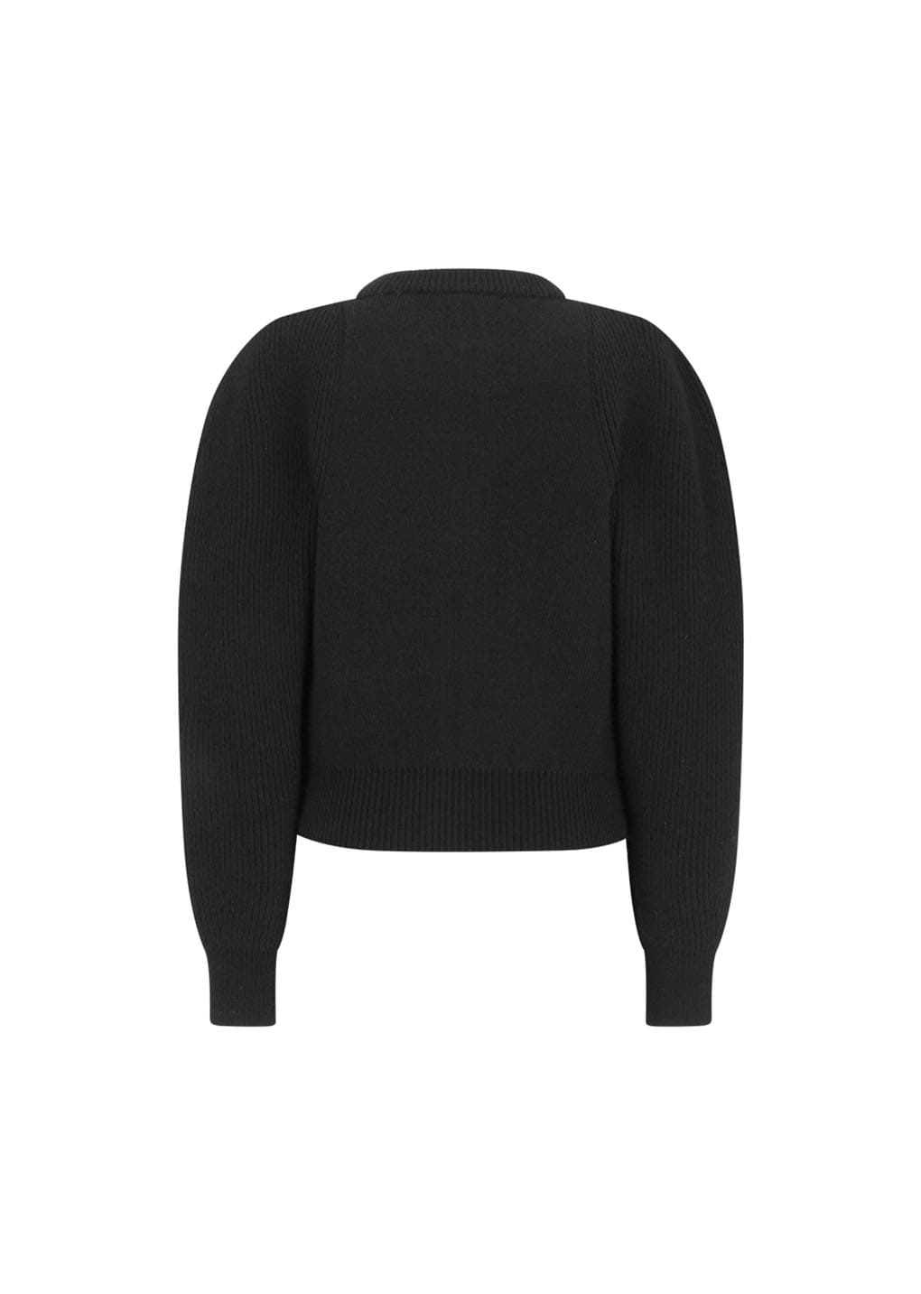 cut out rounded cardigan, black