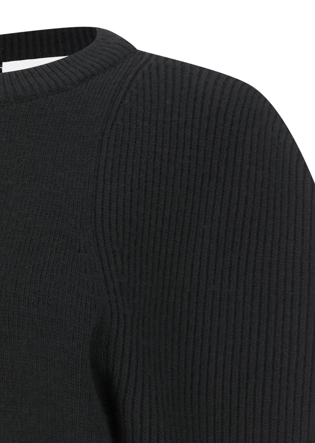 cut out rounded cardigan, black