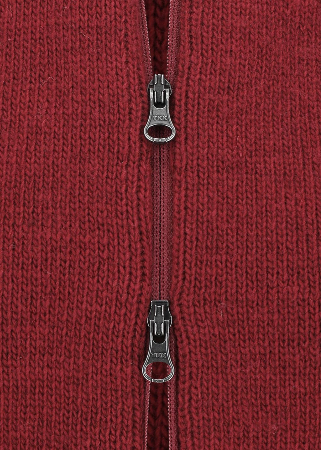 cut out rounded cardigan, red