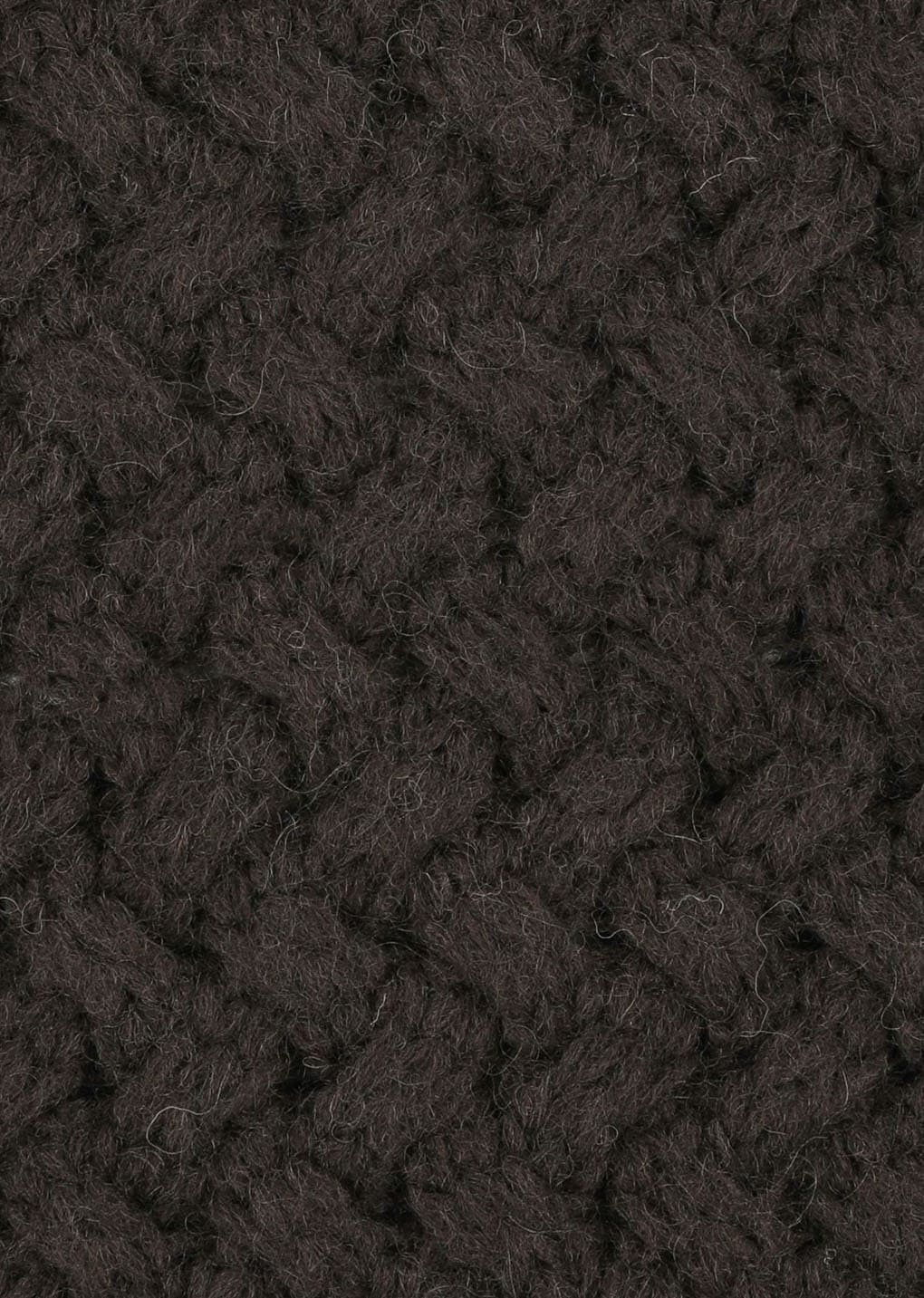 diagonal cable pullover, brown