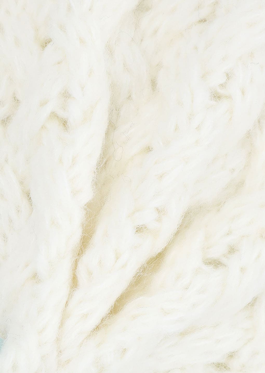 diagonal cable pullover, ivory