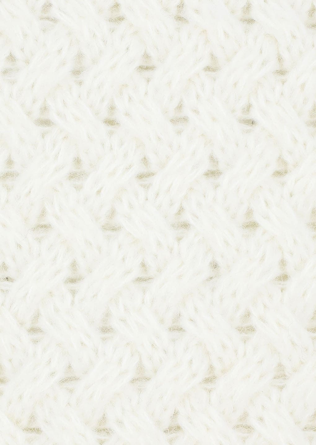 diagonal cable pullover, ivory