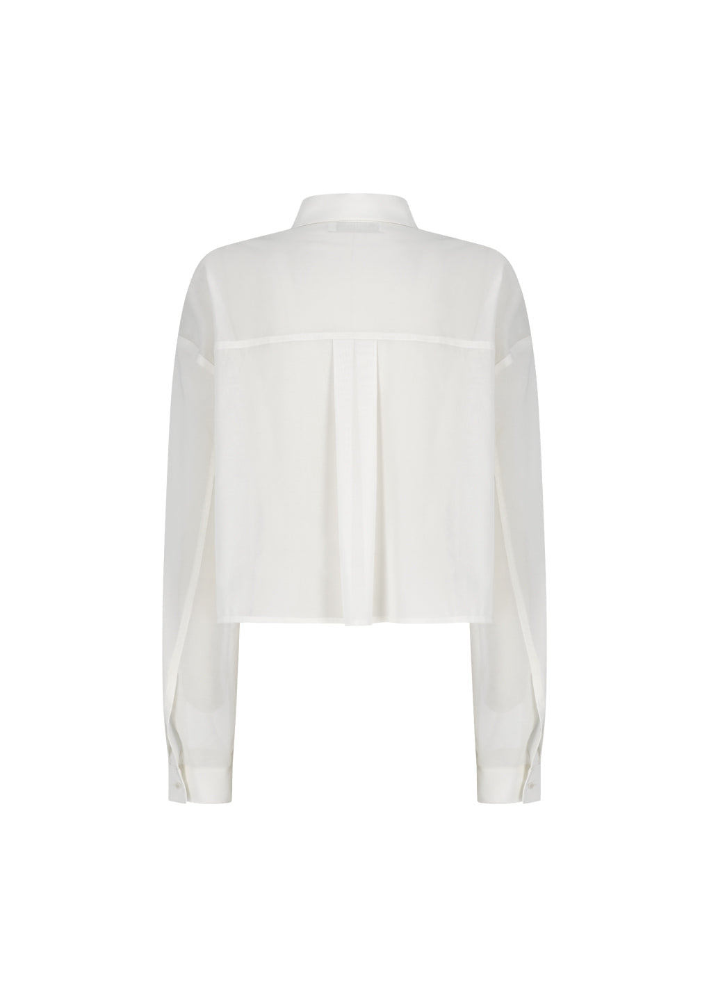 drawer pocket crop shirts, ivory