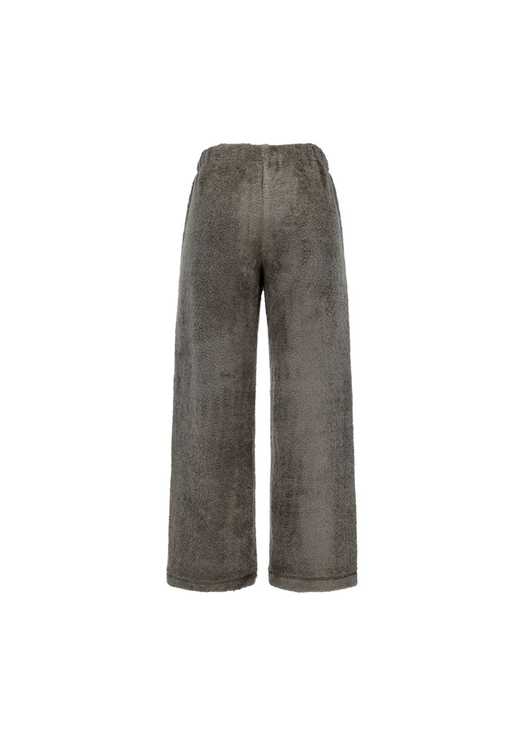 fluffy banding pants, khaki