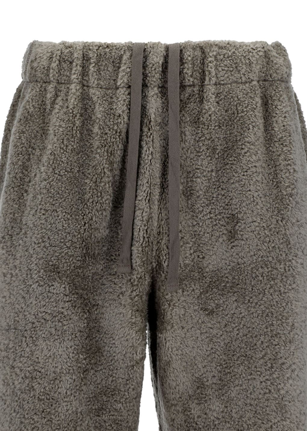 fluffy banding pants, khaki