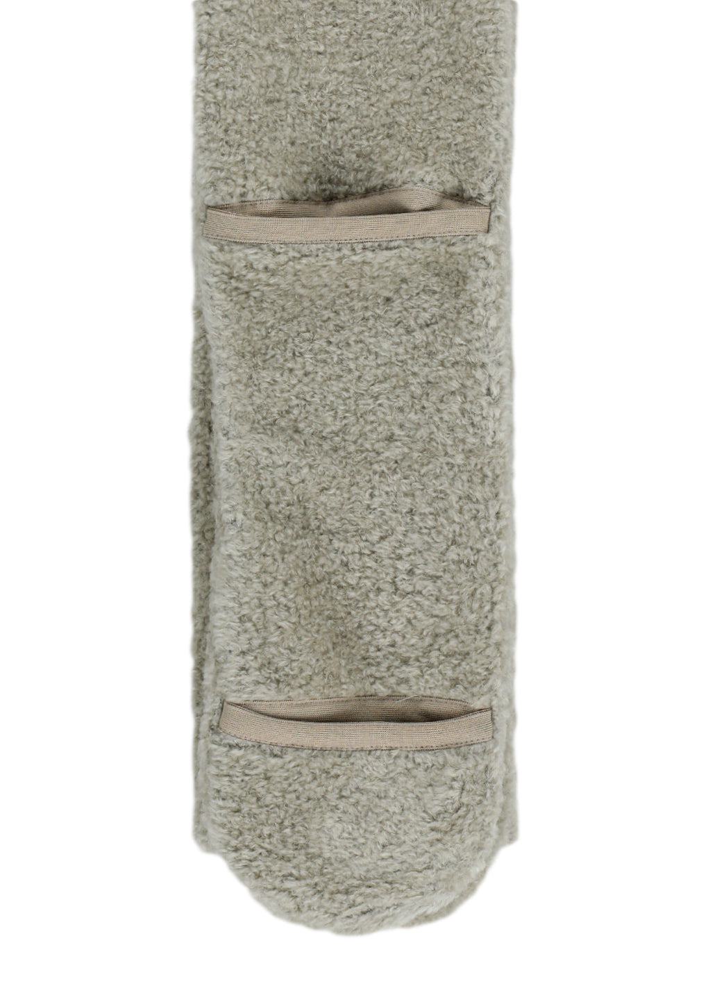 fluffy glove scarf, grey