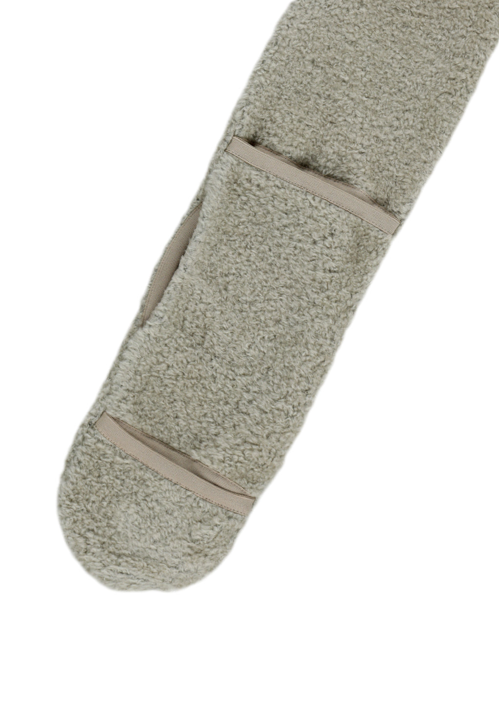 fluffy glove scarf, grey