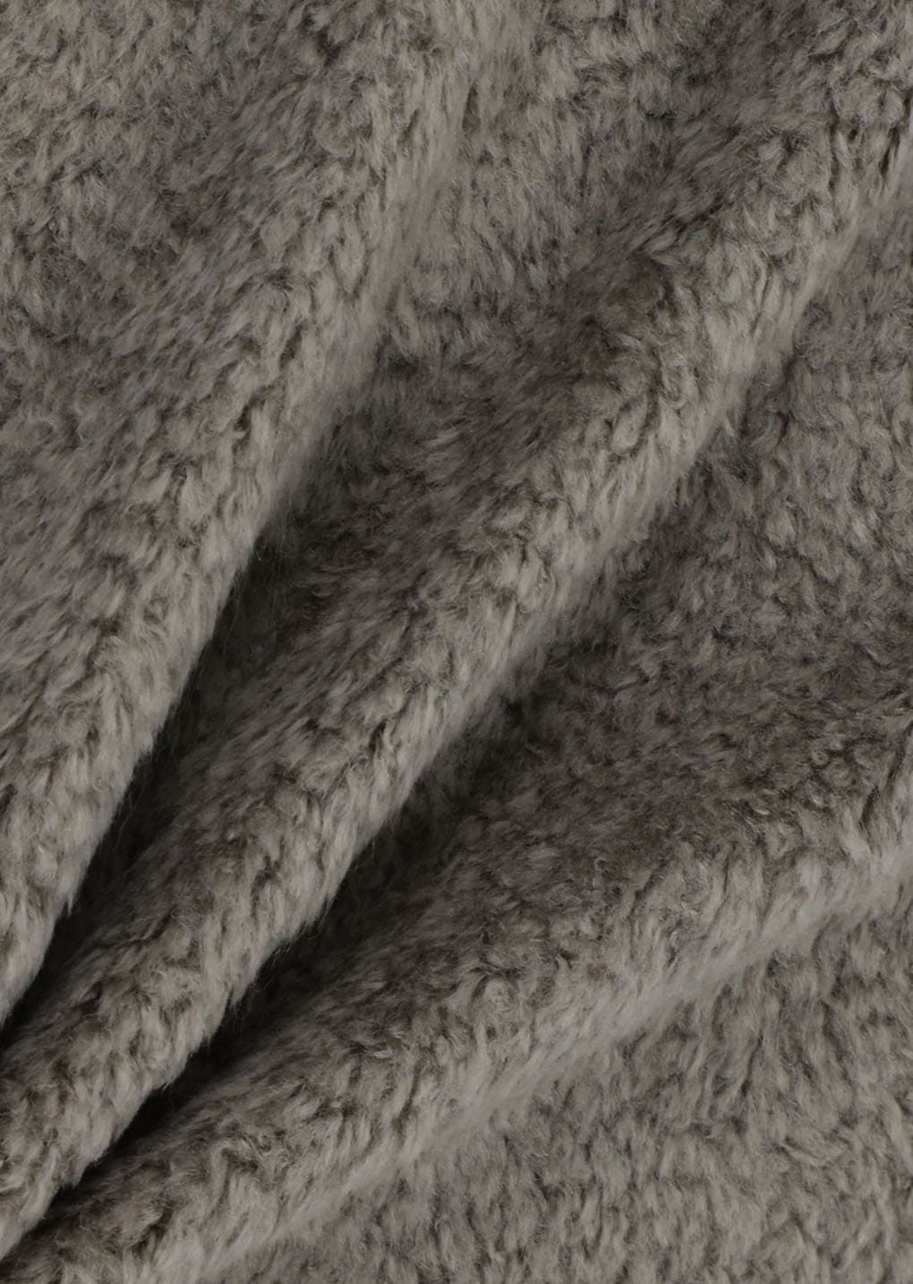 fluffy oversized half neck pullover, khaki