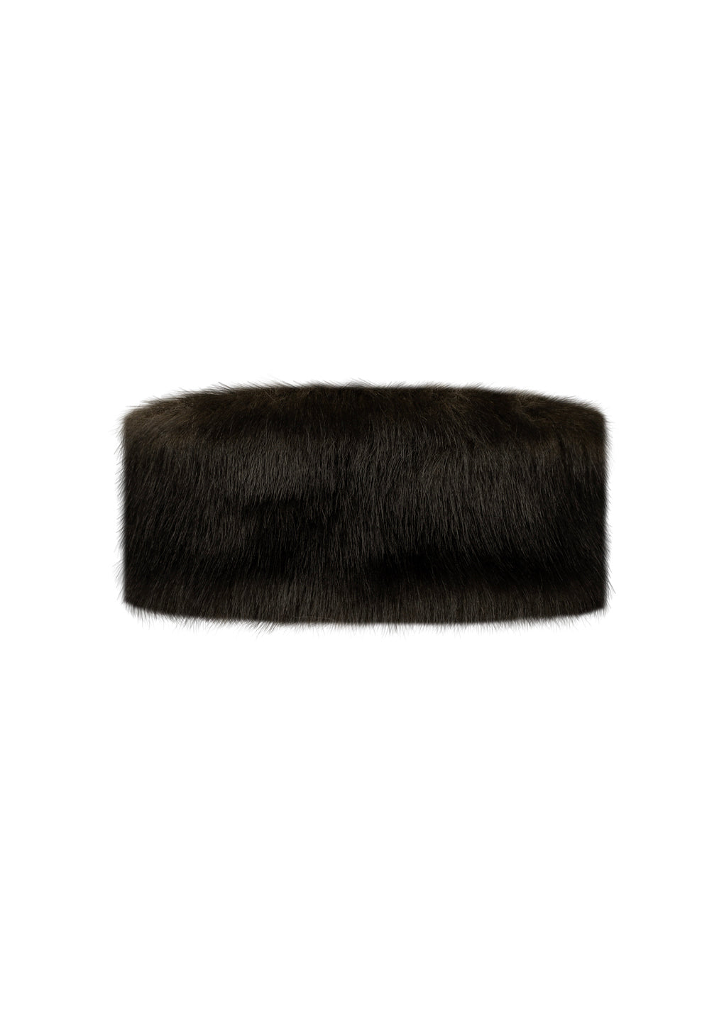 fur hairband, dark brown
