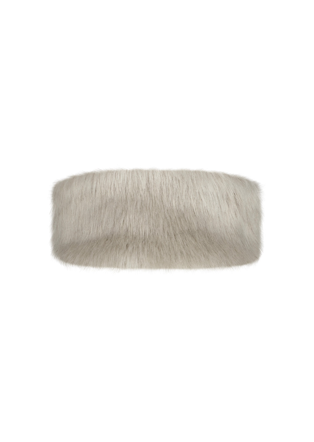fur hairband, ivory