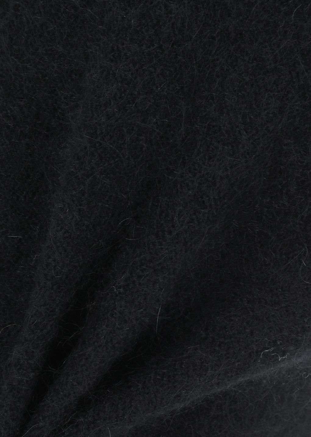 hairy balaclava scarf, black