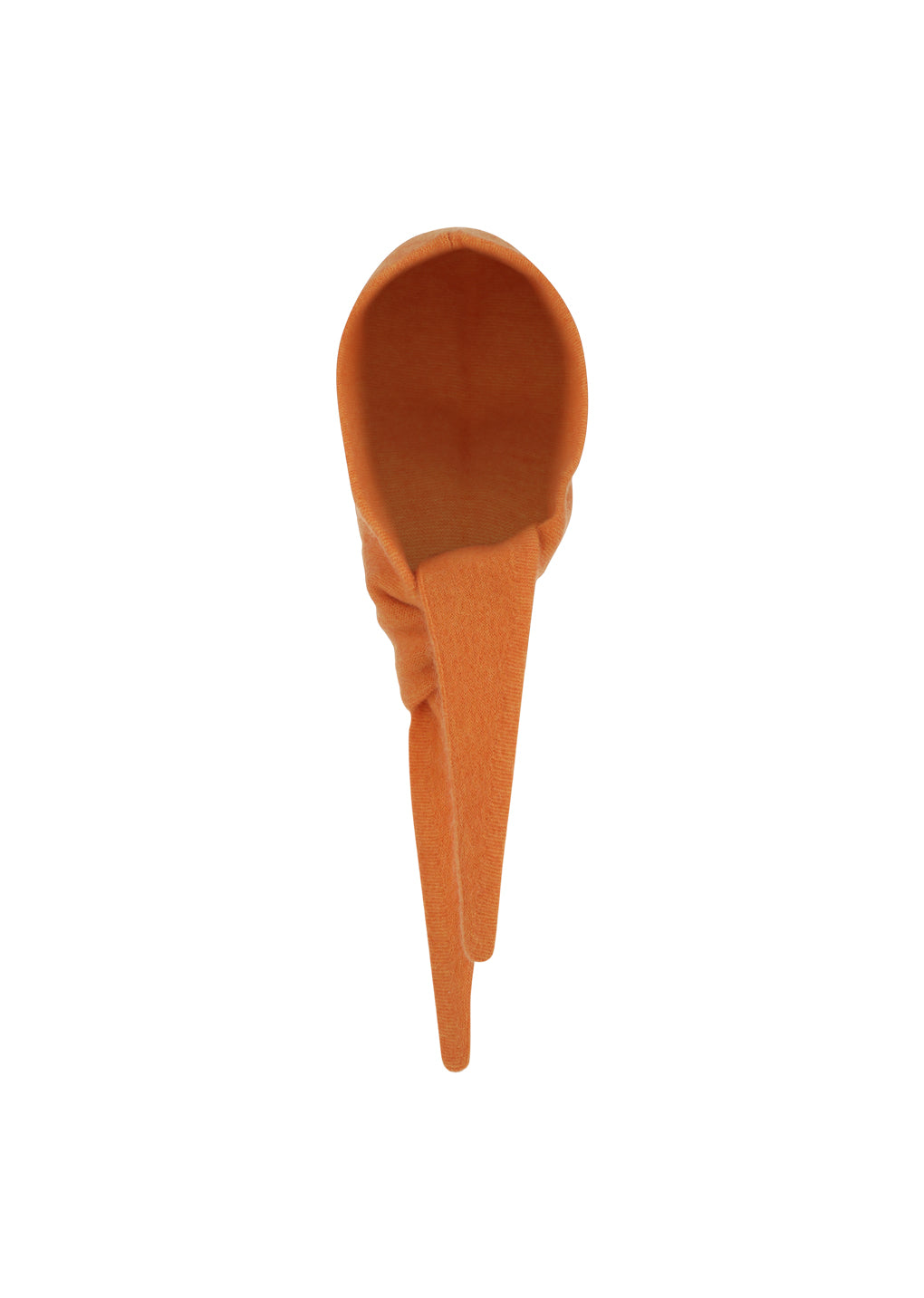 hairy balaclava scarf, orange