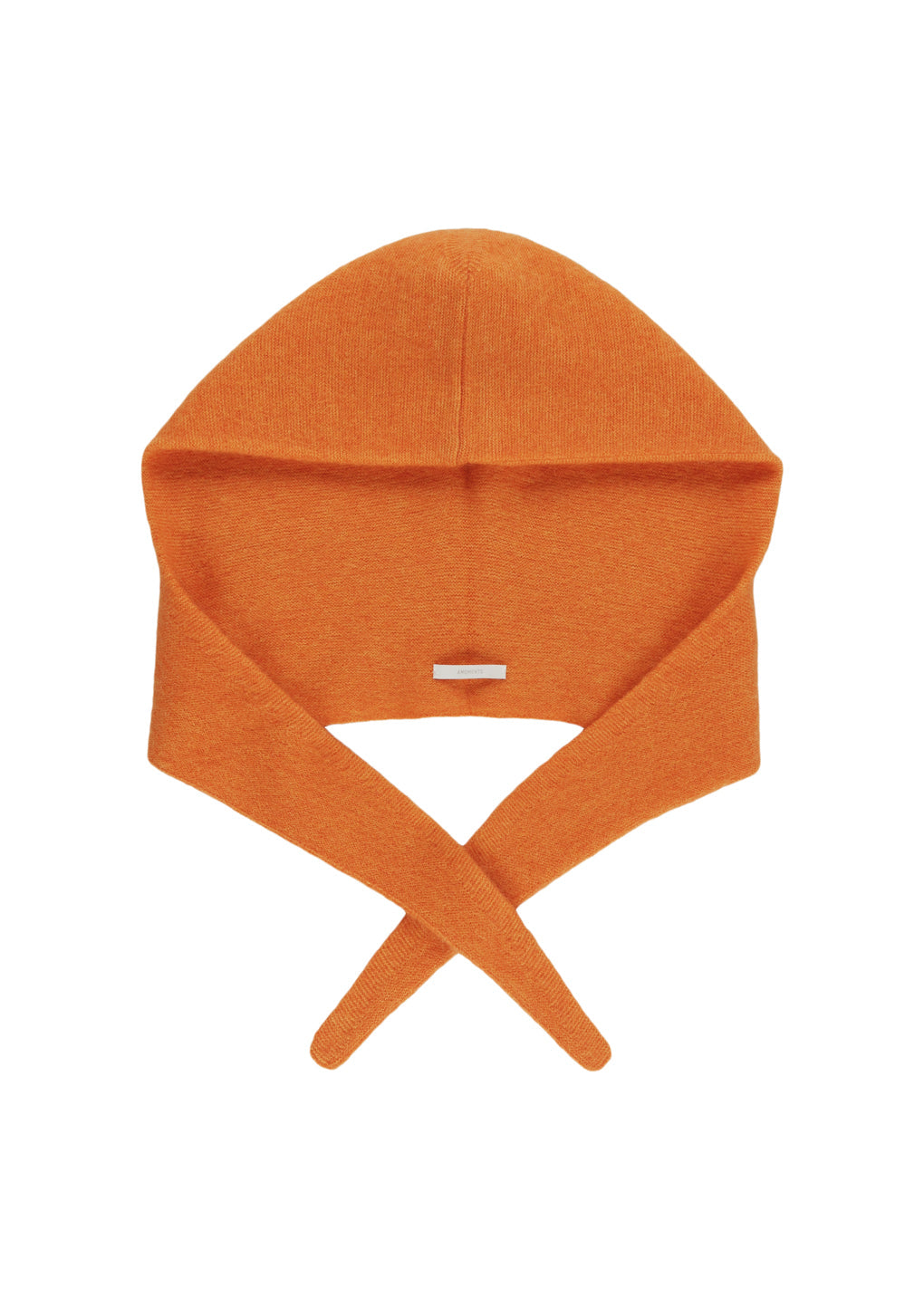 hairy balaclava scarf, orange