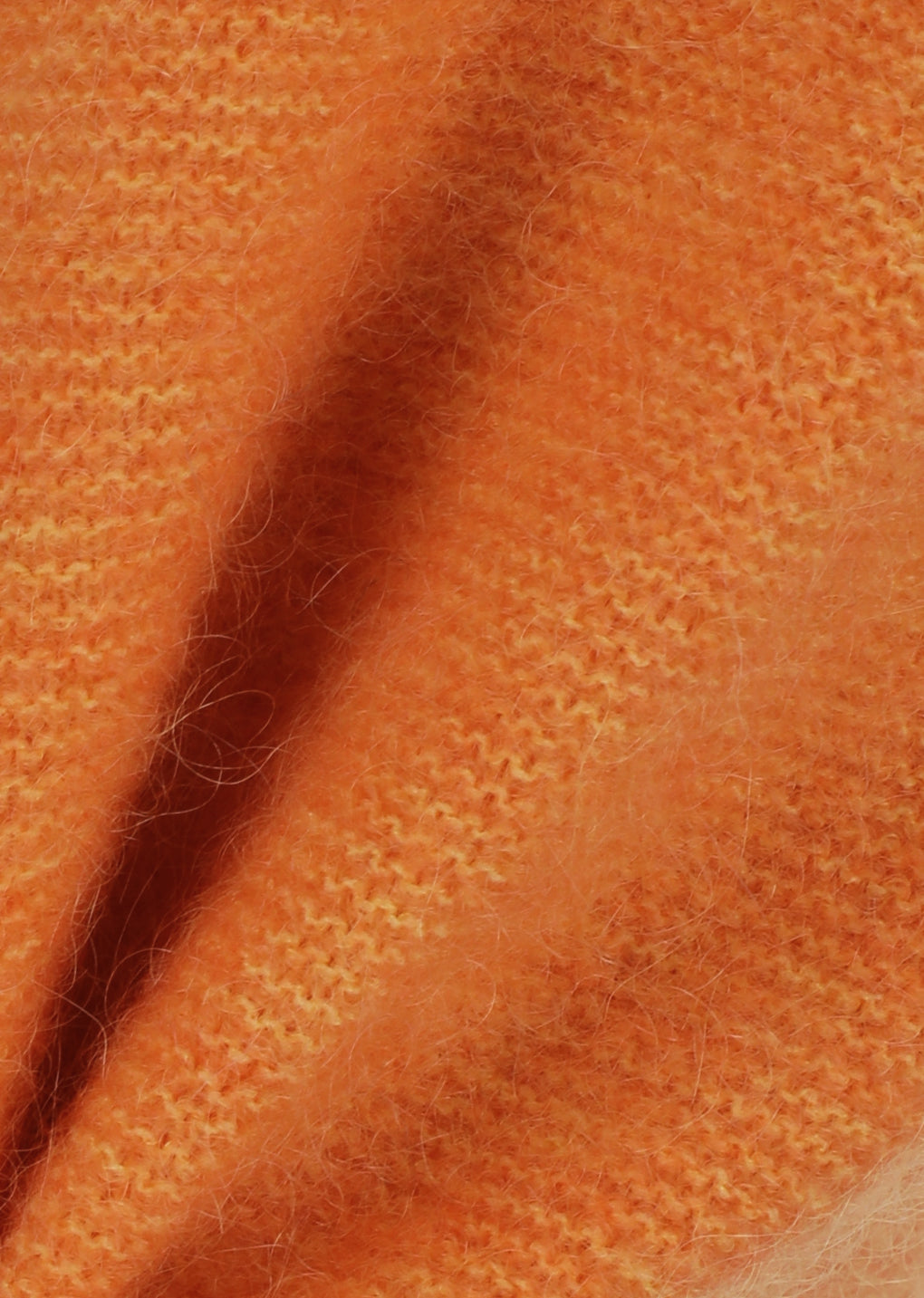 hairy balaclava scarf, orange