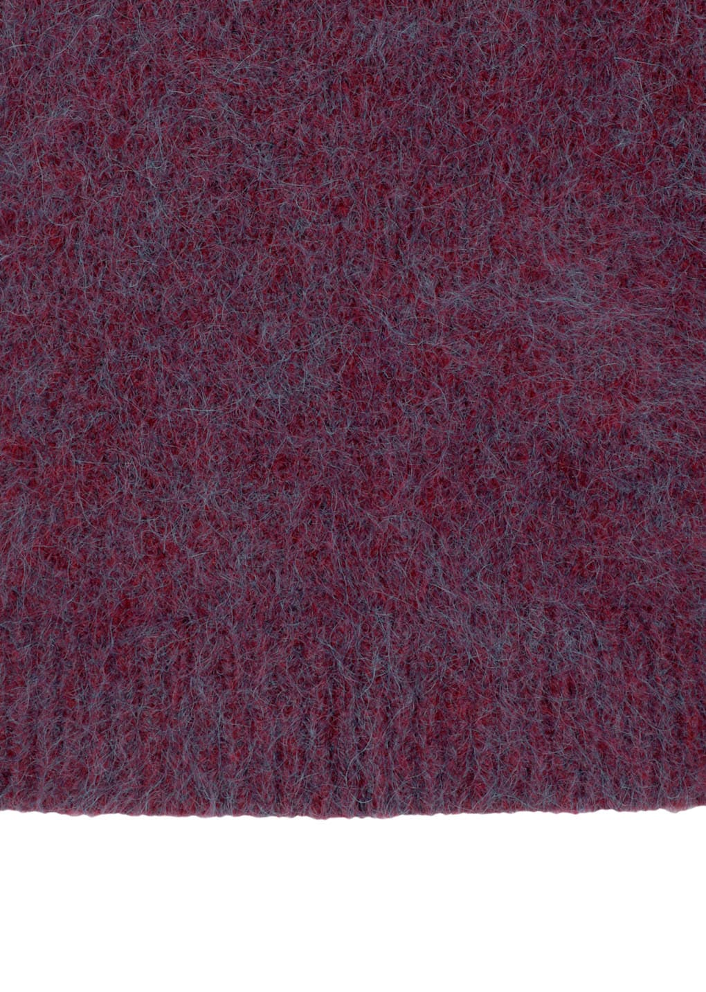 hairy rounded pullover, burgundy